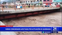 Lluvias torrenciales dejan varios damnificados en Amazonas, Huánuco, Cañete y Tingo María
