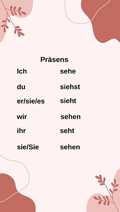 Deutsch Lernen Verb 8