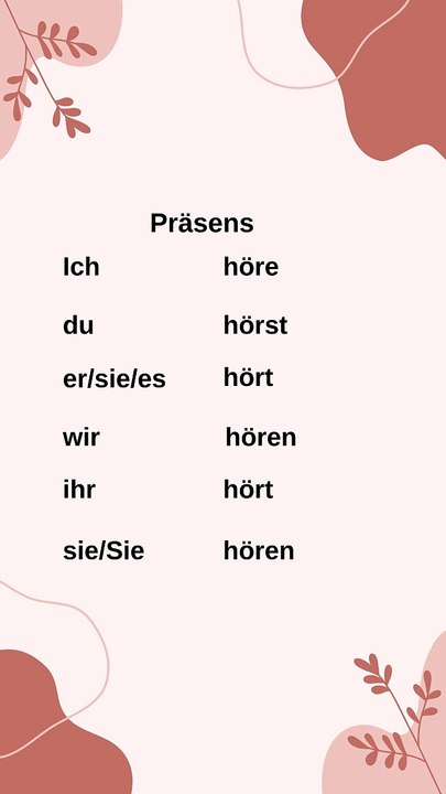 Deutsch Lernen Verb 7