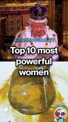 Top 10 most powerful women according to chatGPT.