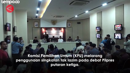 Debat Pilpres 2024 Putaran Ketiga, KPU Melarang Penggunaan Singkatan