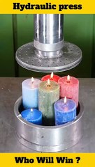 Hydraulic press Vs candles