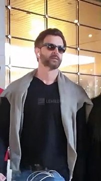 Krrish Hrithik Roshan With G.F Saba Azad Spotted At Airport