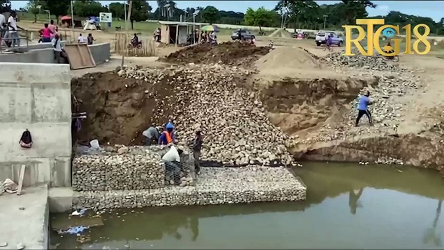 Rivyè Masak.- Imaj travay kanal irigasyon