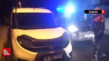 Çorum'da polis otosuna çarpıp kaçan alkollü sürücü gözaltına alındı