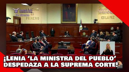 Скачать видео: ¡VEAN! ¡Lenia Batres ‘la nueva ministra del pueblo’ despedaza a la Suprema Corte y sus excesos!