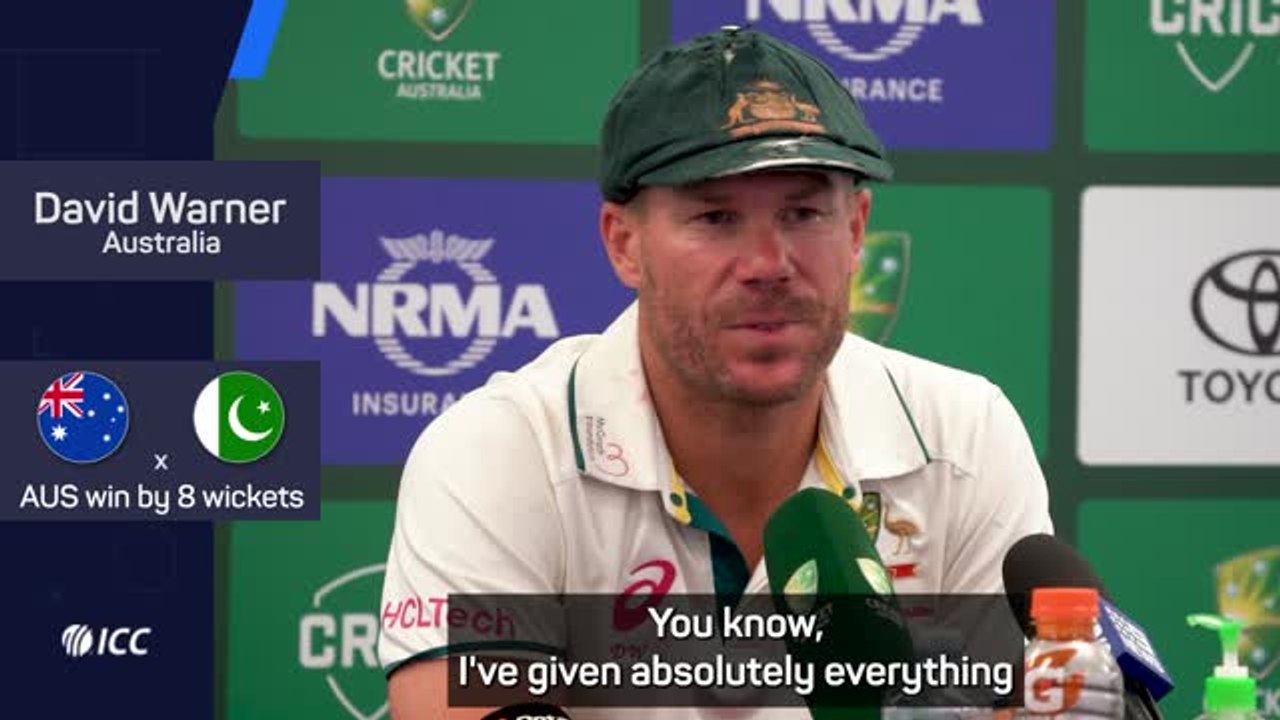 Warner reflects on Test cricket career after final match