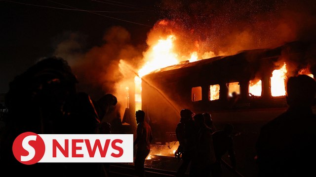 At least four dead in Dhaka train fire ahead of Bangladesh's general election