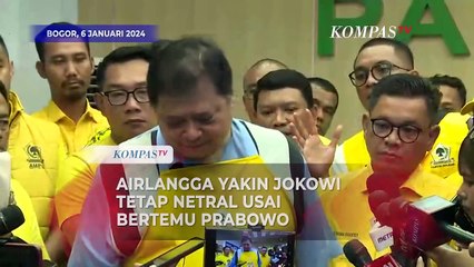 Jokowi Makan Malam dengan Prabowo, Airlangga: Pemerintah Netral