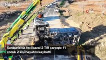 Şanlıurfa'da feci kaza! 2 TIR çarpıştı: 1'i çocuk 2 kişi hayatını kaybetti