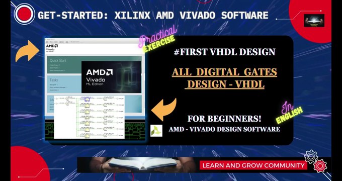 Xilinx Vivado VHDL Tutorial: Learn, Simulate, and Synthesize All Basic Gates for FPGA Design
