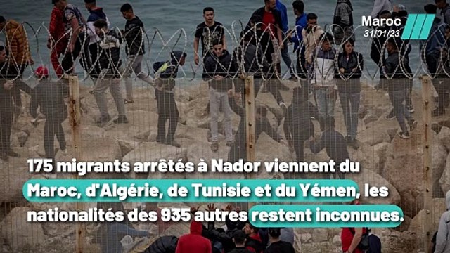 Plus d'un millier de migrants arrêtés dans le nord du Maroc