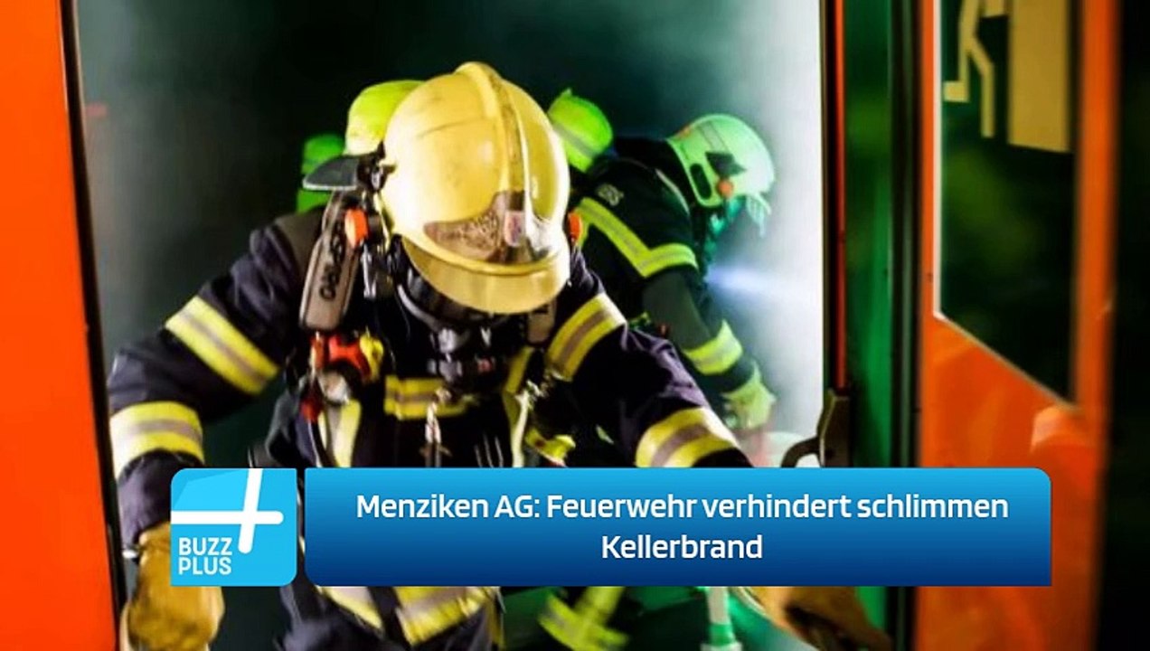 Menziken AG: Feuerwehr verhindert schlimmen Kellerbrand