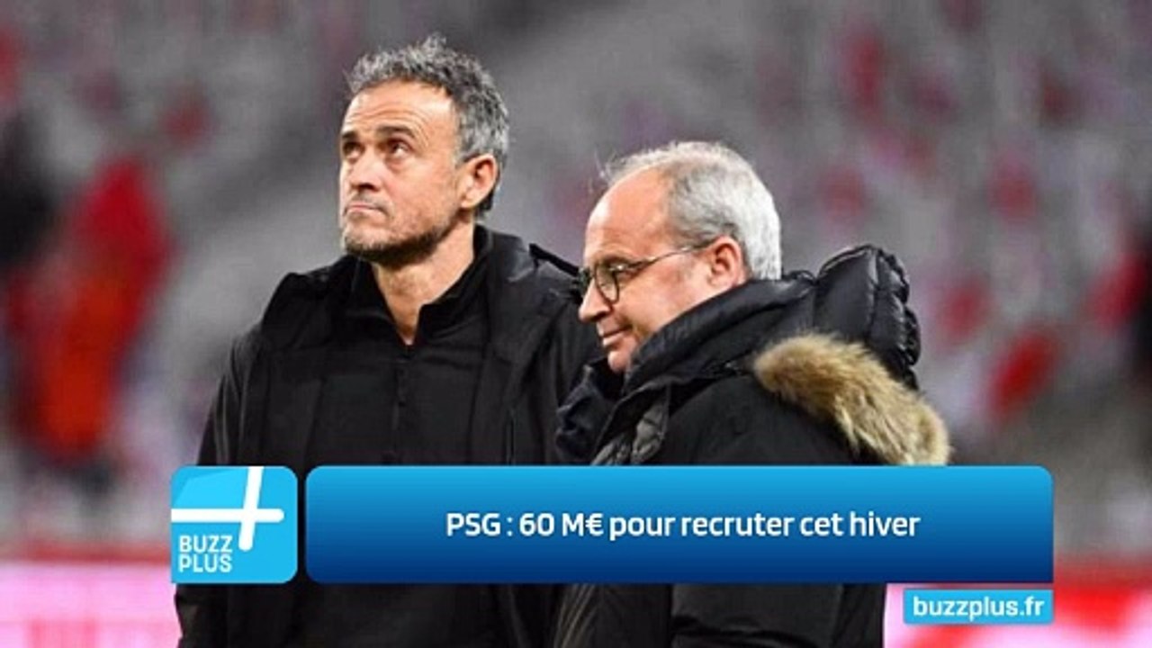 PSG : 60 M€ pour recruter cet hiver