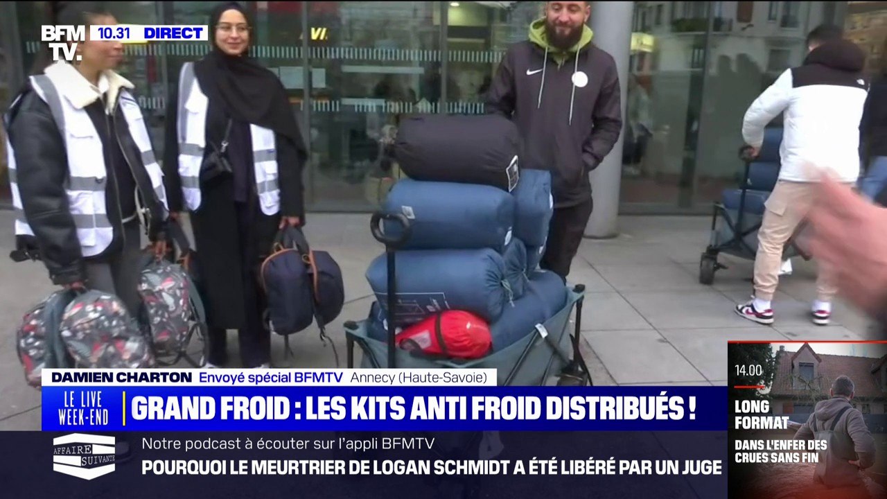 Sacs de couchage, gants, bonnets... Des kits "anti-froid" distribués aux sans-abris à Annecy