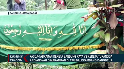 Isak Tangis Warnai Pemakaman Ardiansyah, Pramugara KA Turangga