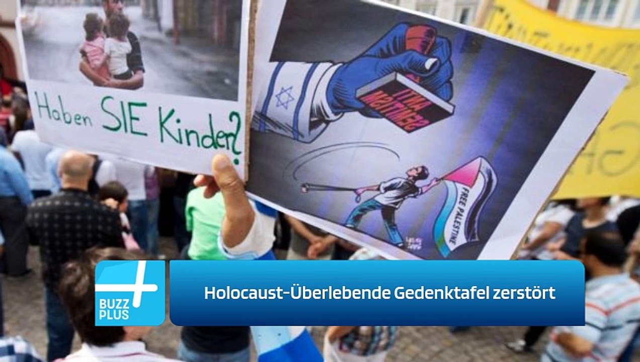 Holocaust-Überlebende Gedenktafel zerstört