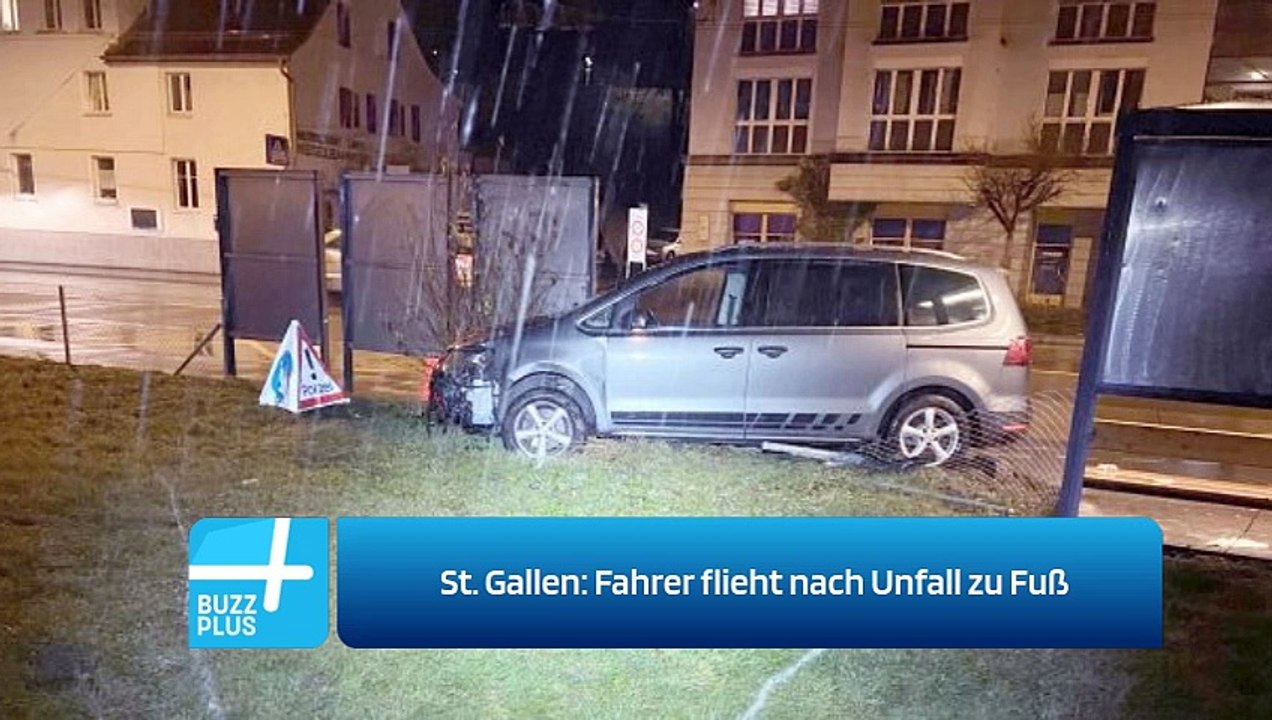 St. Gallen: Fahrer flieht nach Unfall zu Fuß