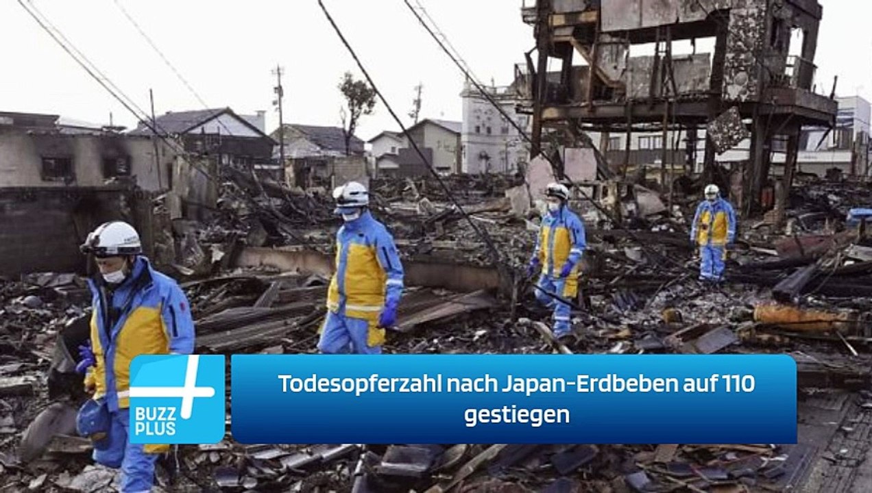 Todesopferzahl nach Japan-Erdbeben auf 110 gestiegen