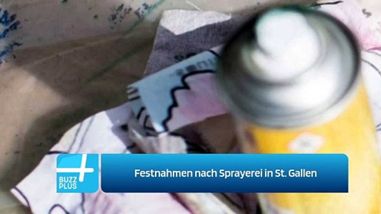 Festnahmen nach Sprayerei in St. Gallen