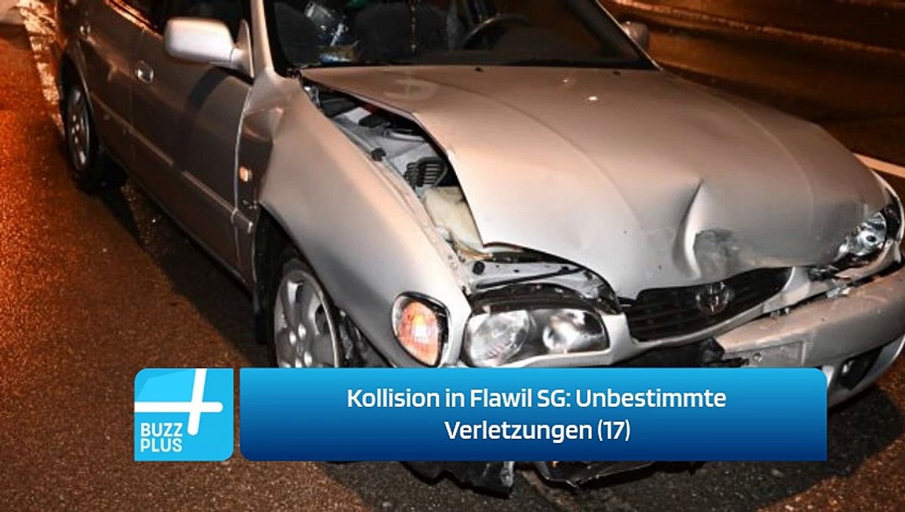 Kollision in Flawil SG: Unbestimmte Verletzungen (17)