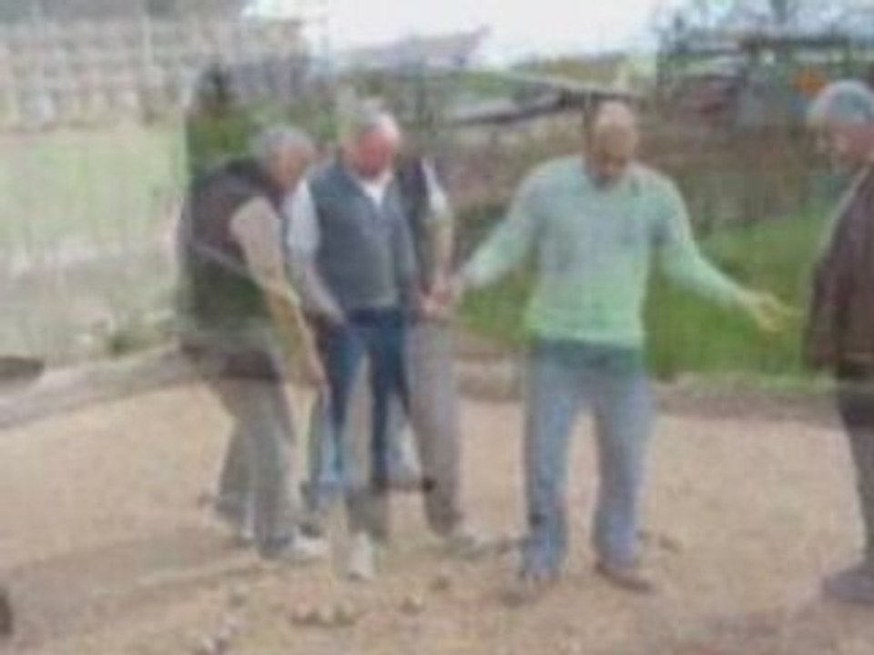 La partie de pétanque