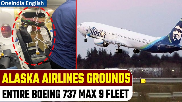 Alaska Airlines grounds Boeing 737 MAX 9 for checks after blowout | Oneindia