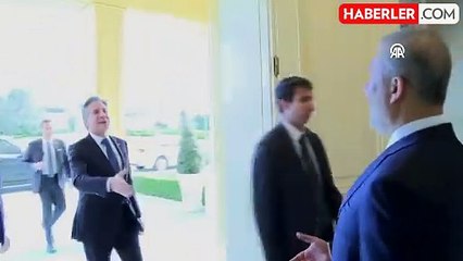 Cumhurbaşkanı Erdoğan'la Blinken'in buluşmasına Bakan Fidan'ın bakışları damga vurdu