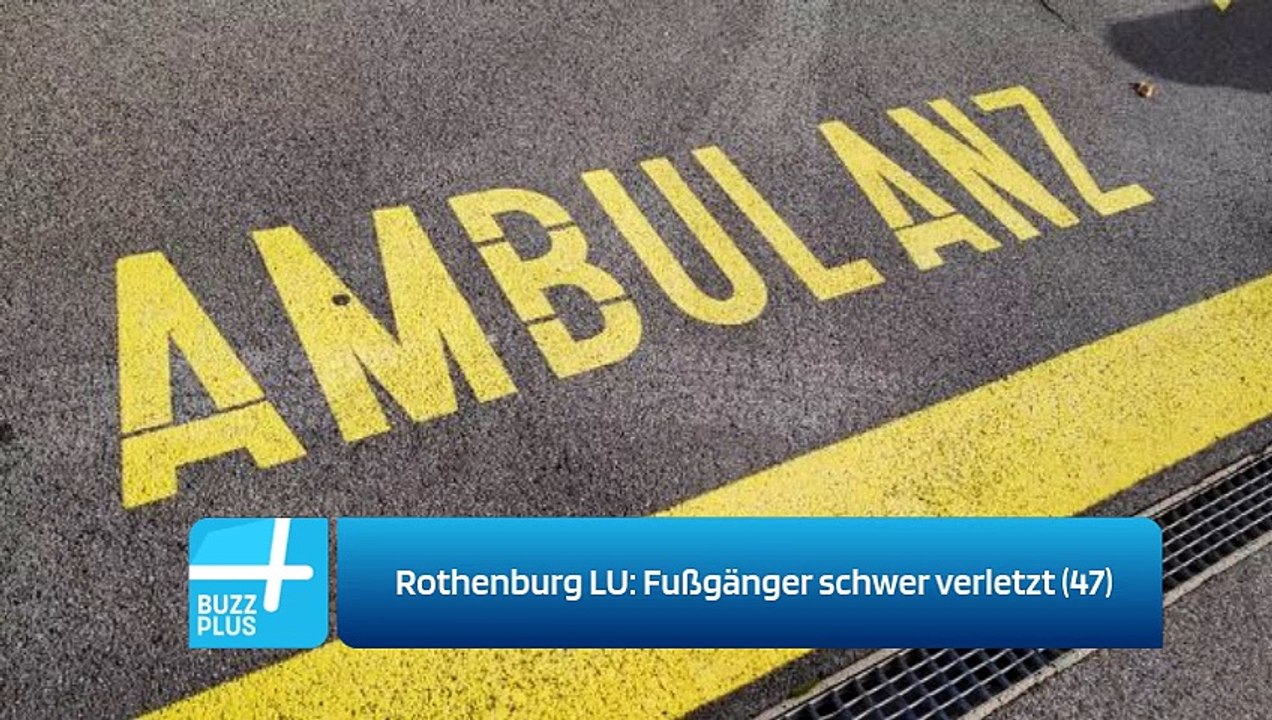 Rothenburg LU: Fußgänger schwer verletzt (47)