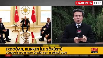 Cumhurbaşkanı Erdoğan'la Blinken'in buluşmasına Bakan Fidan'ın bakışları damga vurdu