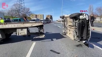 Otomobil takla attı, sürücüsü yaralandı