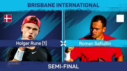 Télécharger la video: Rune reaches 9th ATP final in Brisbane