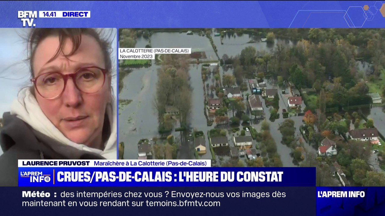 "Tout de suite il faut que le ministre [Christophe Béchu] se bouge": la colère de cette maraîchère dans le Pas-de-Calais face aux dégâts des inondations