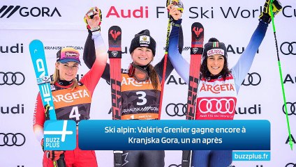 Ski alpin: Valérie Grenier gagne encore à Kranjska Gora, un an après