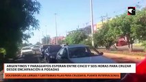 Argentinos y paraguayos esperan entre cinco y seis horas para cruzar desde Encarnación a Posadas