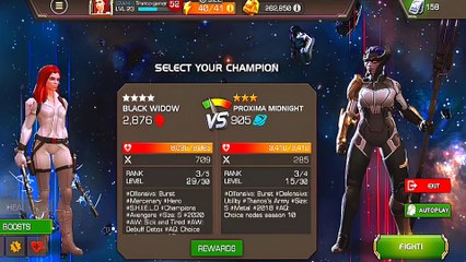 Black widow Vs Proxima midnight Fighting video 