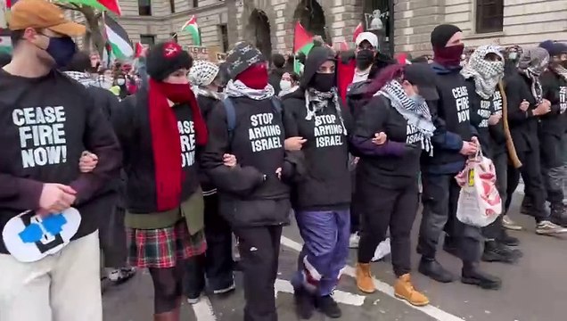 Des milliers de manifestants sont sortis à Londres pour protester contre la poursuite de la guerre à Gaza