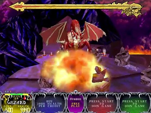 Gauntlet Dark Legacy MAME/Arcade - Dragon Bosses