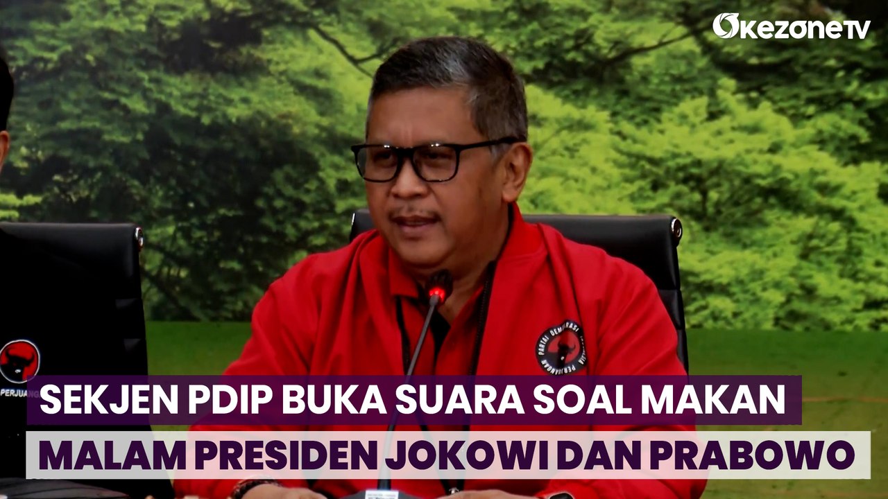 Presiden Jokowi Makan Malam Bareng Prabowo, Ini Respon Sekjen PDIP