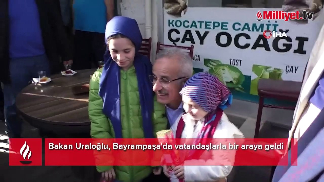 Bakan Uraloğlu, Bayrampaşa'da vatandaşlarla bir araya geldi