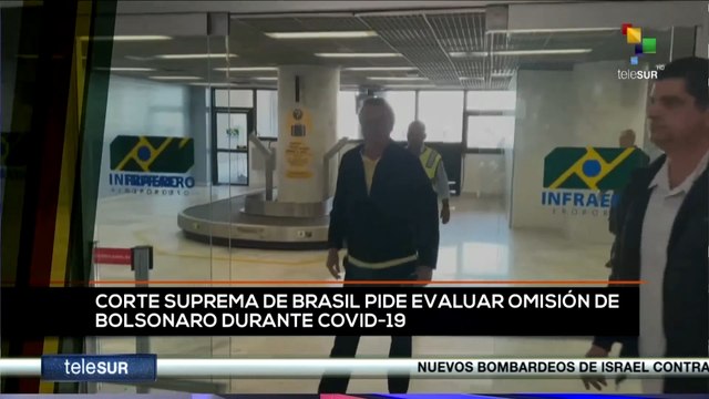 teleSUR Noticias 11:30 06-01: Corte Suprema de Brasil evalúa omisión de Bolsonaro en la covid-19