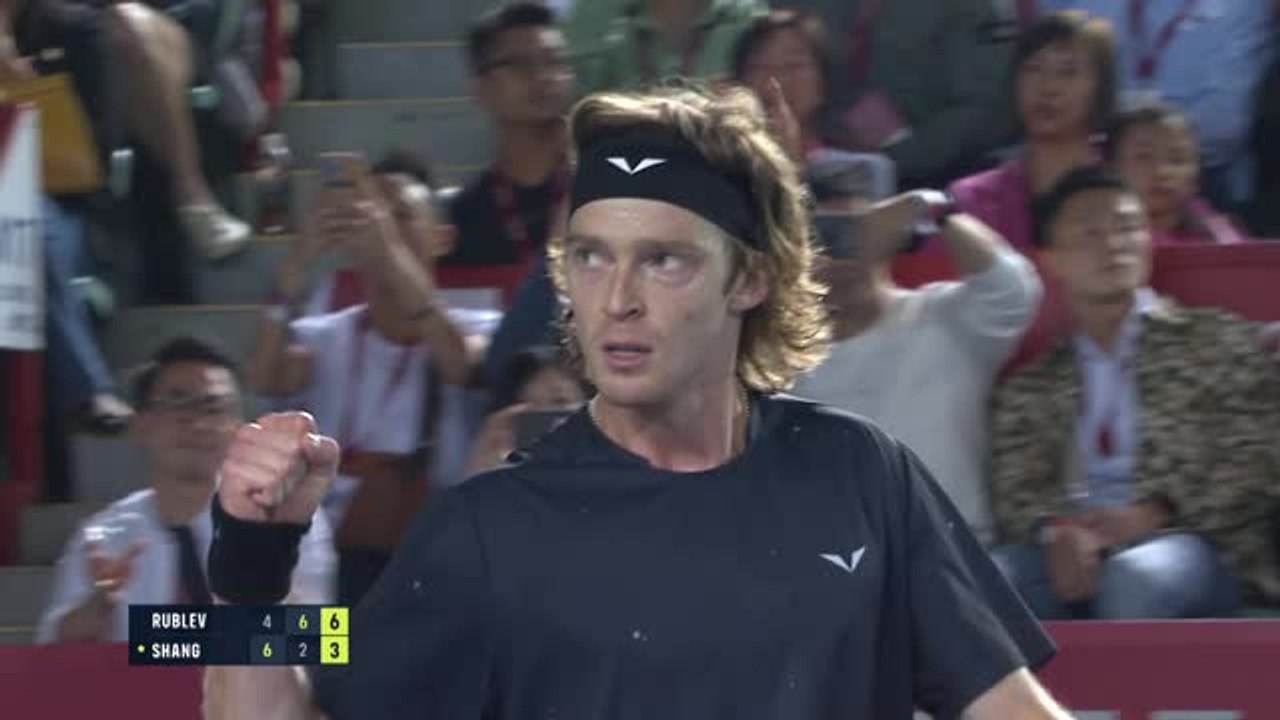 Hong Kong - Rublev élimine le chouchou du public Shang