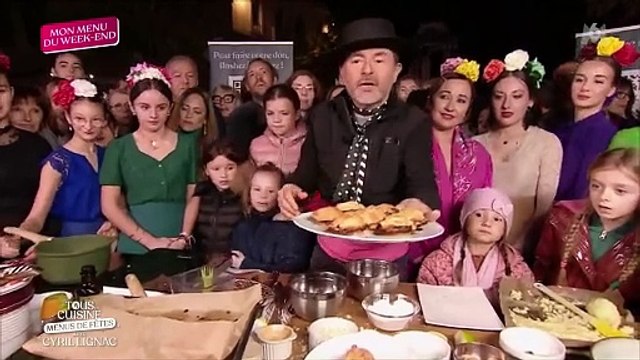 Le dernier épisode de Tous en cusiine, menus de fêtes présenté par Cyril Lignac et Jérôme Anthony sur M6, le 5 janvier 2024.