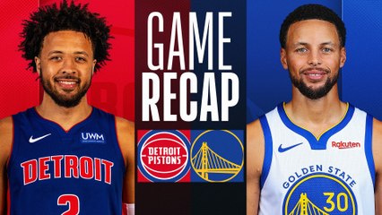 Game Recap: Warriors 113, Pistons 109