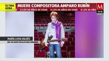 Muere Amparo Rubín, famosa compositora mexicana y tía de Erik Rubín