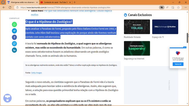 Alienígenas estão nos observando Entenda o que é a Hipótese do Zoológico