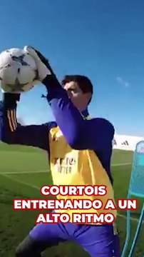 El mejor regalo de reyes para el Madrid: Courtois entrenando a un alto ritmo