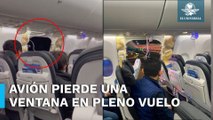 Avión de Alaska Airlines pierde una ventana en pleno vuelo