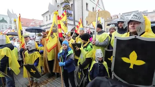 Dziennik Zachodni / Orszak Trzech Króli w Gliwicach / reporter Arkadiusz Gola