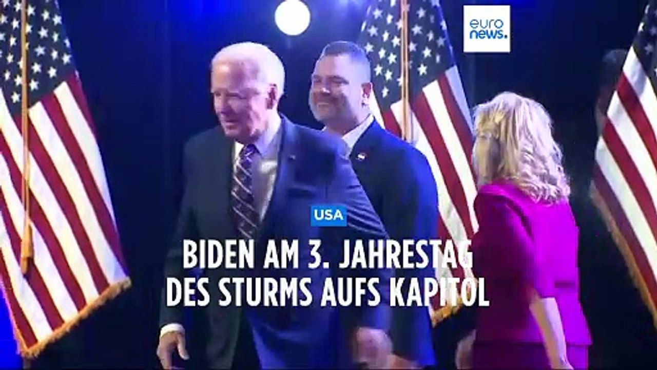 Biden warnt vor Trump wegen Sturm aufs Kapitol am 6. Januar 2021